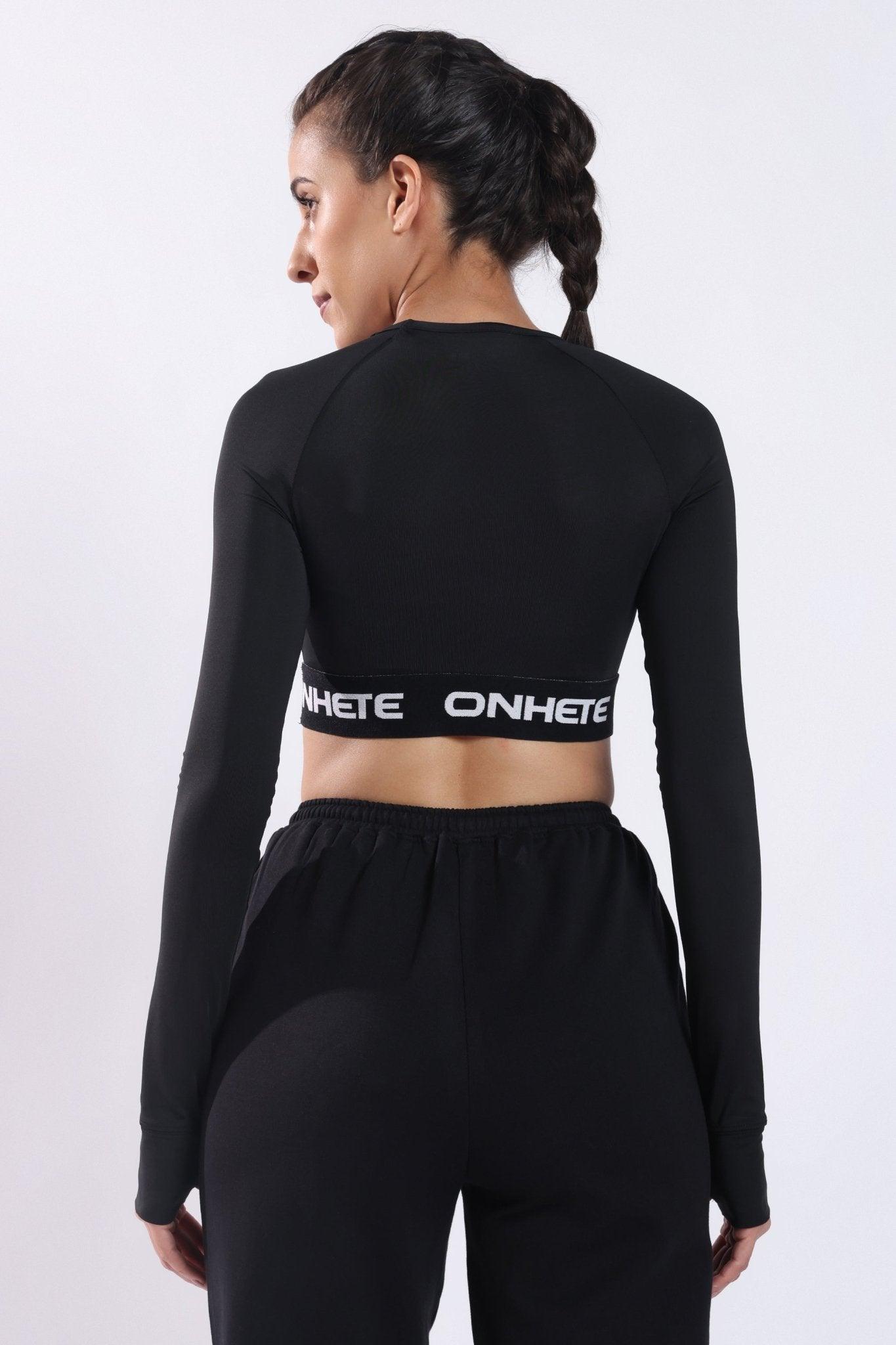 Dri - FIT Cropped Long Sleeve Top Black - Onhete