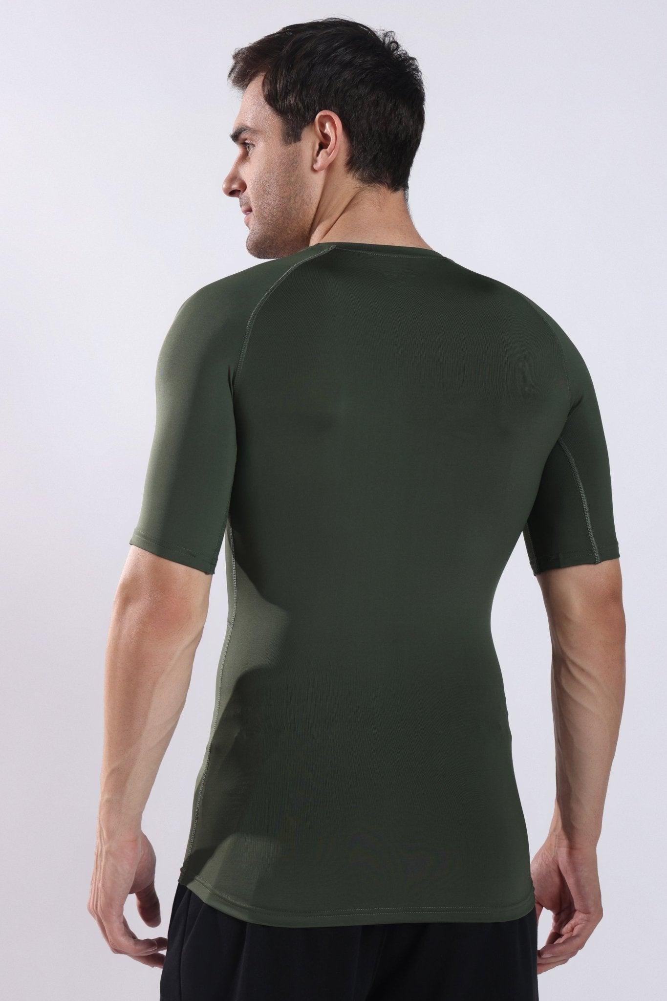 Dri - FIT Compression Short Sleeve T-Shirt Olive - Onhete
